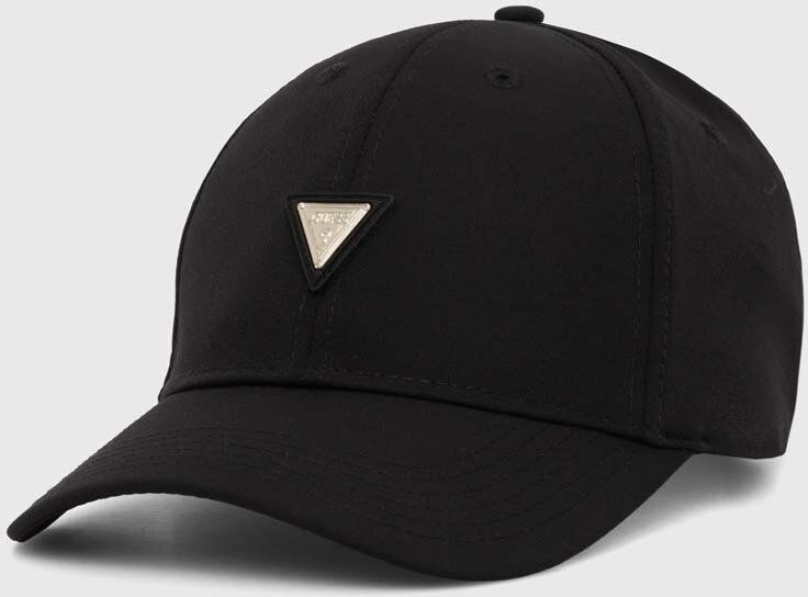 Šiltovka Guess NOMIE čierna farba, s nášivkou, V4YZ01 WG982