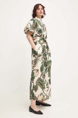 Šaty Answear Lab béžová farba, maxi, oversize