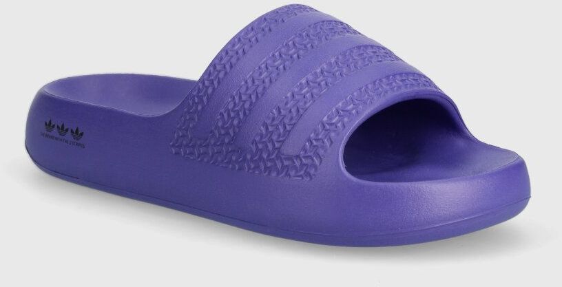 Šľapky adidas Originals ADILETTE AYOON W dámske, fialová farba, na platforme, IE5619