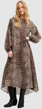 Šaty AllSaints JANE LEPPO maxi, áčkový strih, W177DA