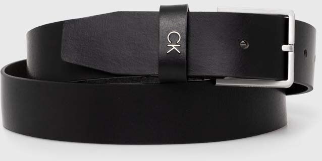 Kožený opasok Calvin Klein pánsky, čierna farba, K50K510083