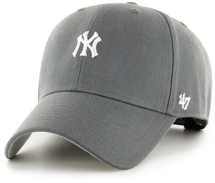 Bavlnená šiltovka 47 brand MLB New York Yankees šedá farba, s nášivkou, B-BRMPS17WBP-CC