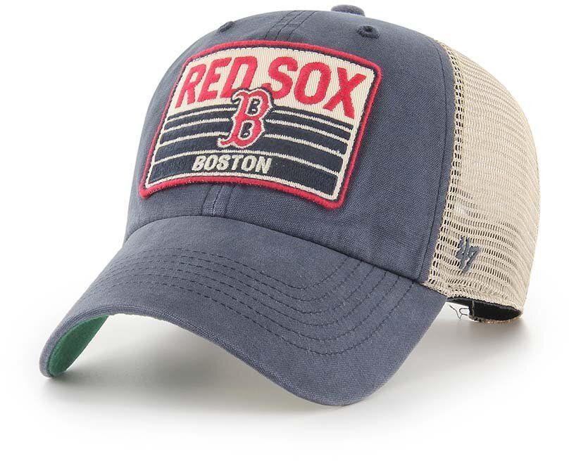 Šiltovka 47 brand MLB Boston Red Sox tmavomodrá farba, s nášivkou, B-FRSTK02BXP-VN