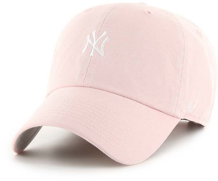 Šiltovka 47 brand MLB New York Yankees ružová farba, s nášivkou, B-BSRNR17GWS-PK