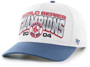Bavlnená šiltovka 47 brand MLB Boston Red Sox biela farba, s nášivkou, BCWS-ARCHH02CTP-WH04