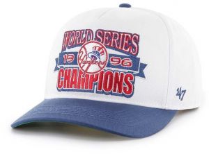 Bavlnená šiltovka 47 brand MLB New York Yankees biela farba, s nášivkou, BCWS-ARCHH17CTP-WH96