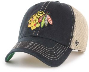 Šiltovka 47 brand NHL Chicago Blackhawks čierna farba, s nášivkou, H-TRWLR04GWP-BK