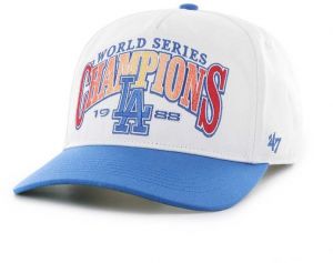 Bavlnená šiltovka 47 brand MLB Los Angeles Dodgers biela farba, s nášivkou, BCWS-ARCHH12CTP-WH88
