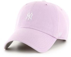 Bavlnená šiltovka 47 brand MLB New York Yankees fialová farba, s nášivkou, B-BSRNR17GWS-YX