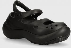 Sandále Crocs Phaedra dámske, čierna farba, na platforme, 209560