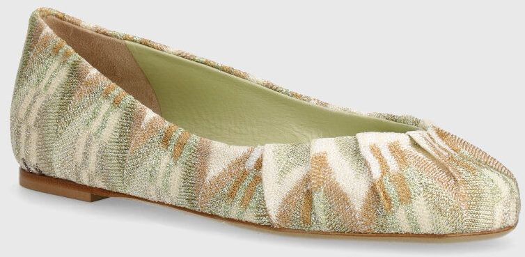 Baleríny Missoni Iris zelená farba, M31_024