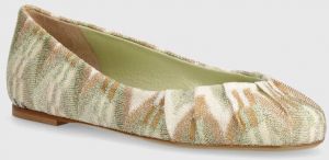 Baleríny Missoni Iris zelená farba, M31_024