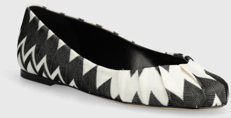 Baleríny Missoni Iris čierna farba, M31_022