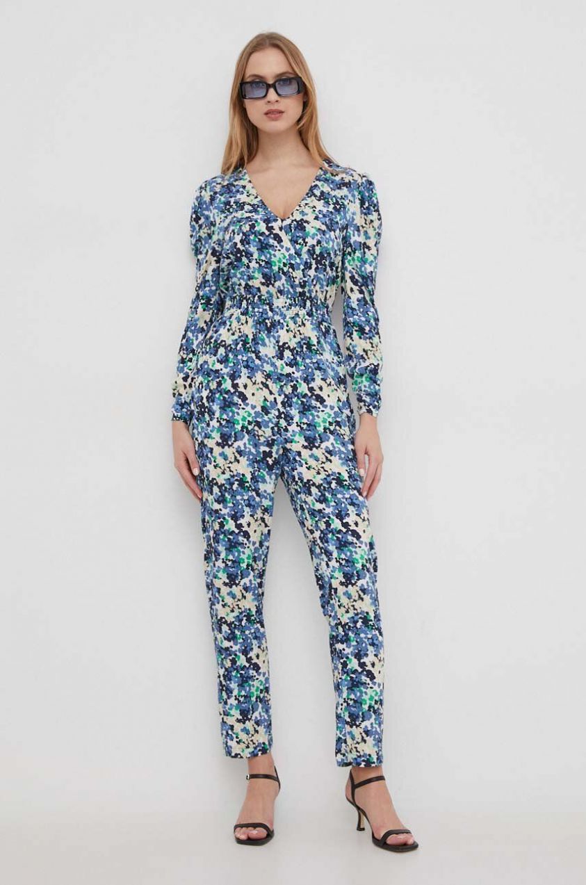 Overal Pepe Jeans CASANDRA PRINT v výstrih, PL230486