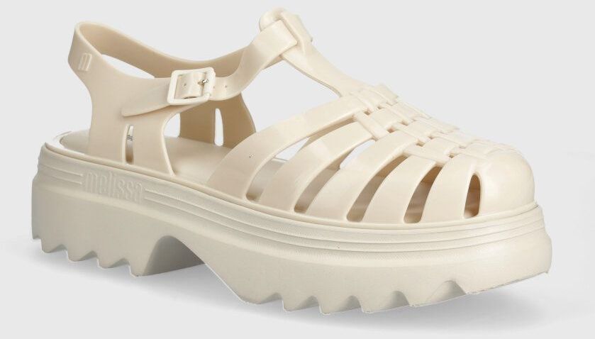 Sandále Melissa POSSESSION PLATFORM II AD dámske, béžová farba, na platforme, M 35818 AX283