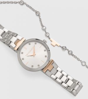Hodinky a náramok Trussardi strieborná farba, R2453164508