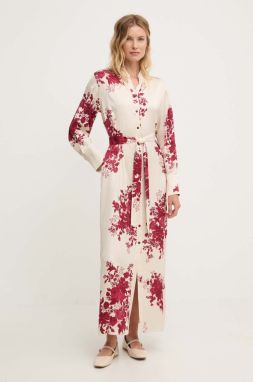 Šaty Answear Lab biela farba, maxi, oversize