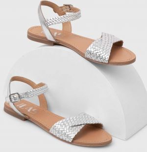 Kožené sandále Answear.LAB dámske, strieborná farba
