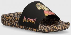 Šľapky Skechers SKECHERS X SNOOP DOGG pánske, hnedá farba