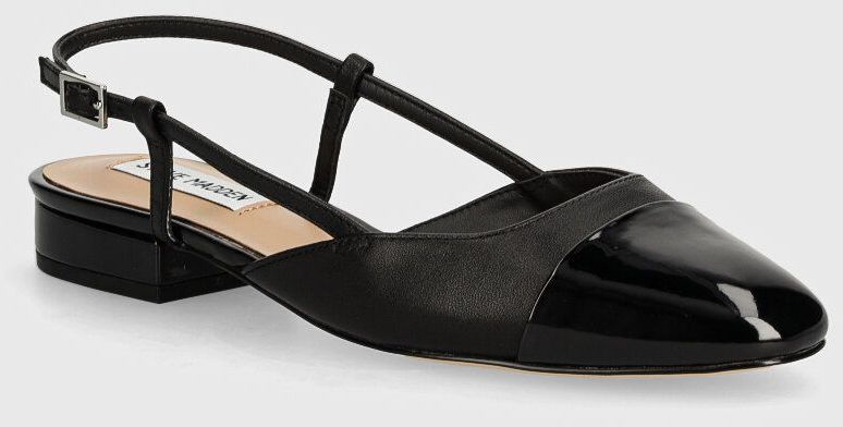 Baleríny Steve Madden Belinda čierna farba, s otvorenou pätou, SM11002823