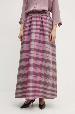 Sukňa MAX&Co. fialová farba, maxi, áčkový strih, 2426106071200