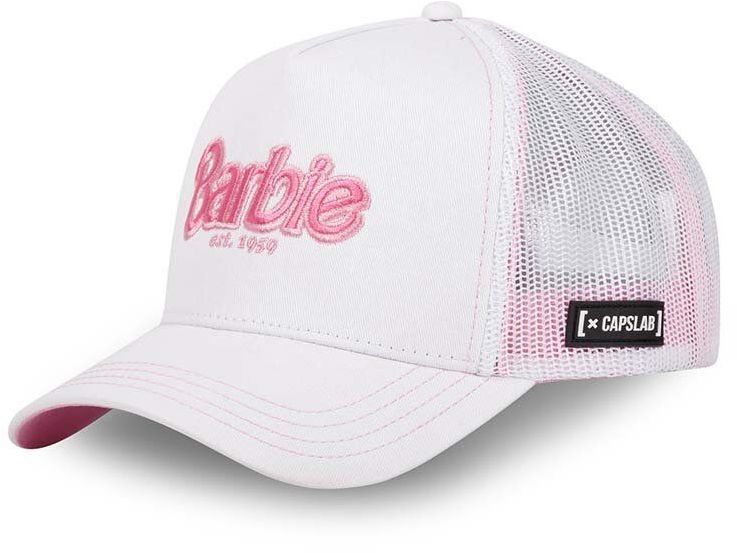 Šiltovka Capslab BARBIE biela farba, s nášivkou, CL.BA1.2.CT.BAR9