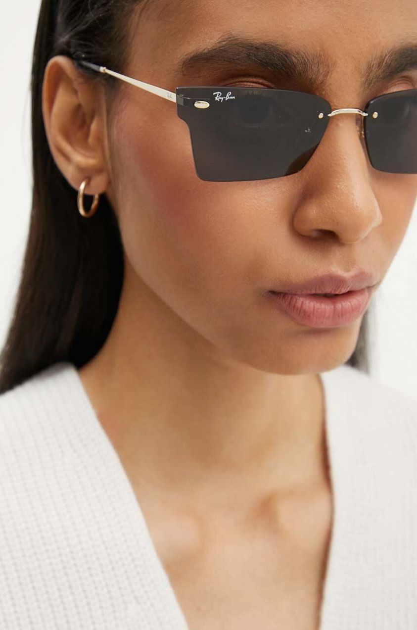 Slnečné okuliare Ray-Ban dámske, zlatá farba