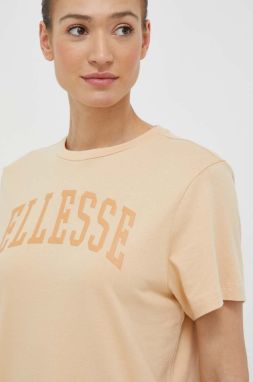 Bavlnené tričko Ellesse SGR17859-LIGHTGREY, oranžová farba