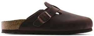 Nubukové šľapky Birkenstock Boston SFB hnedá farba, 159713