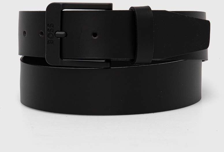 Kožený opasok BOSS pánsky, čierna farba, 50522574