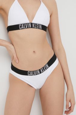 Plavkové nohavičky Calvin Klein biela farba,,KW0KW01859