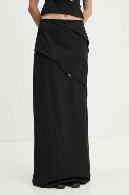Sukňa Heliot Emil čierna farba, maxi, áčkový strih, W.12.039.BLK01