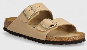 Nubukové šľapky Birkenstock Arizona SFB béžová farba, 1019016