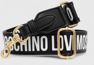 Popruh ku kabelke Love Moschino čierna farba, JC6404PP1LLV100A