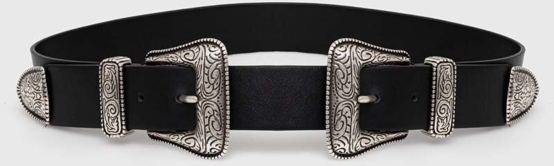 Opasok The Kooples dámsky, čierna farba, AFCE25026K