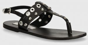 Kožené sandále Steve Madden Bionic dámske, čierna farba, SM11003065