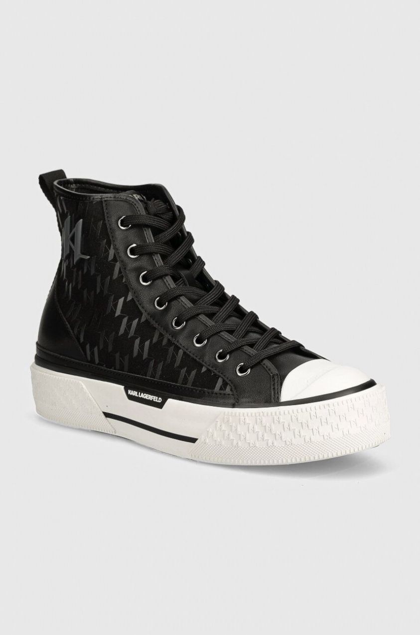 Tenisky Karl Lagerfeld KAMPUS MAX pánske, čierna farba, KL50454