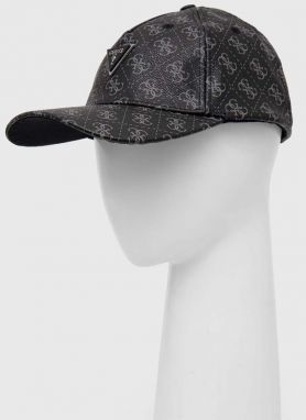 Šiltovka Guess MITO čierna farba, vzorovaná, AM9405 POL01