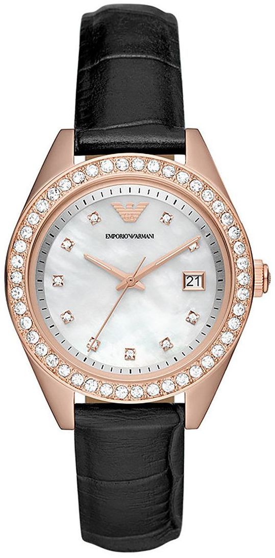 Hodinky Emporio Armani dámske, zlatá farba