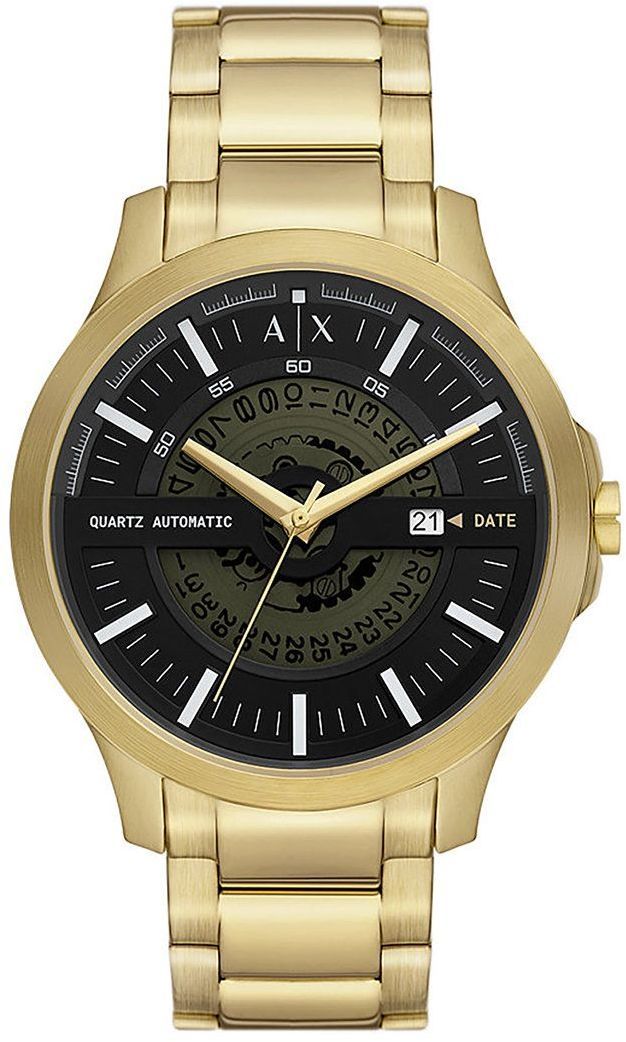 Hodinky Armani Exchange pánske, zlatá farba