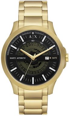 Hodinky Armani Exchange pánske, zlatá farba