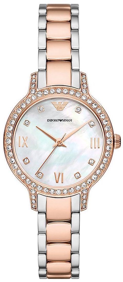 Hodinky Emporio Armani dámske, zlatá farba