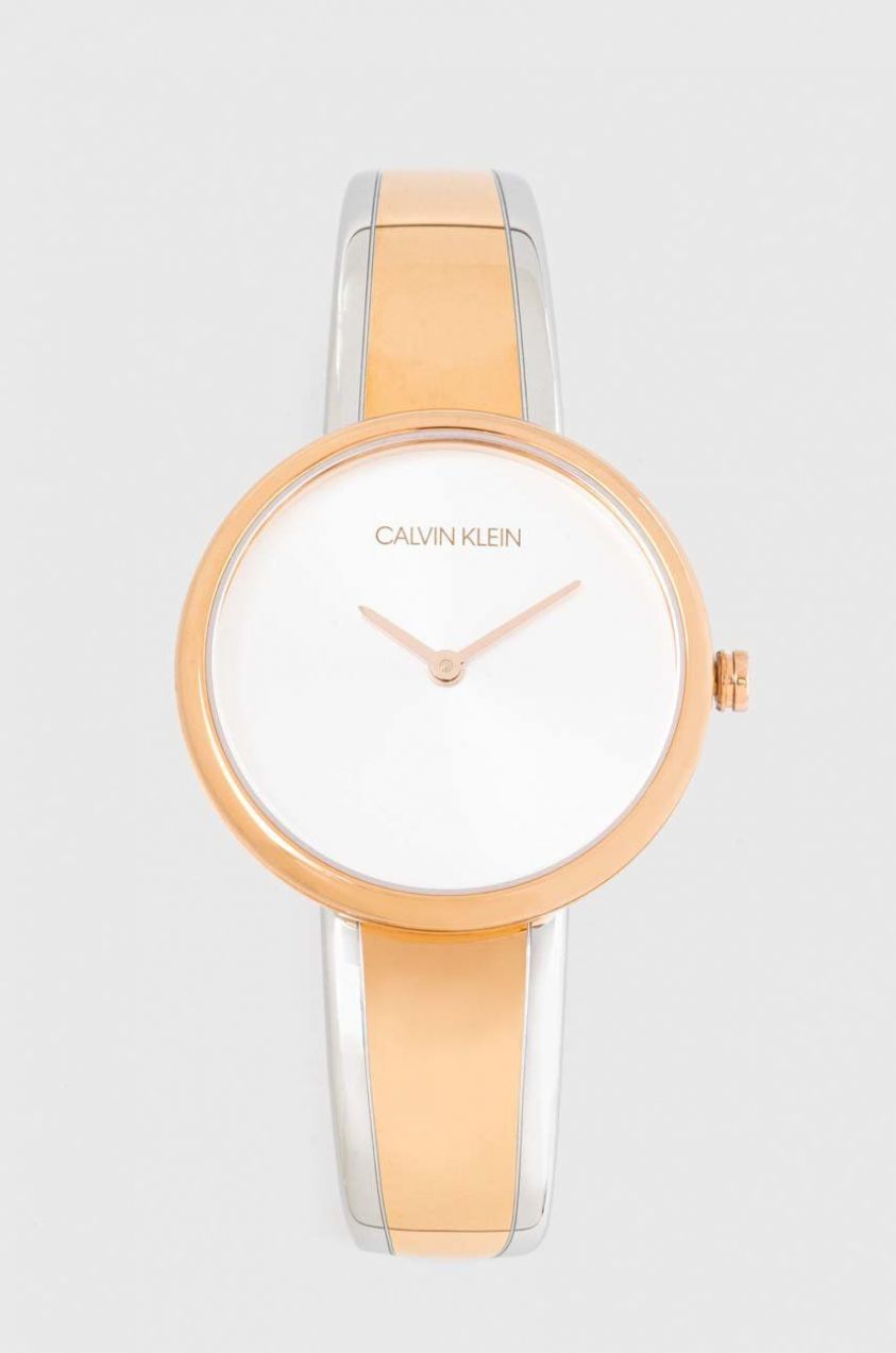 Hodinky Calvin Klein dámske, zlatá farba