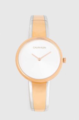Hodinky Calvin Klein dámske, zlatá farba