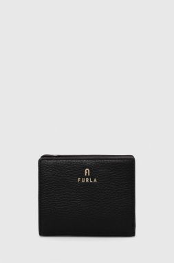 Kožená peňaženka Furla dámska, čierna farba