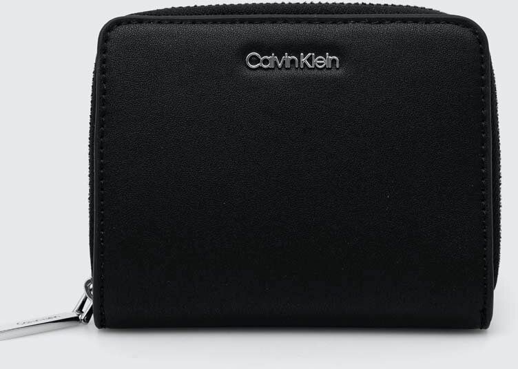Peňaženka Calvin Klein dámska,čierna farba,K60K610300