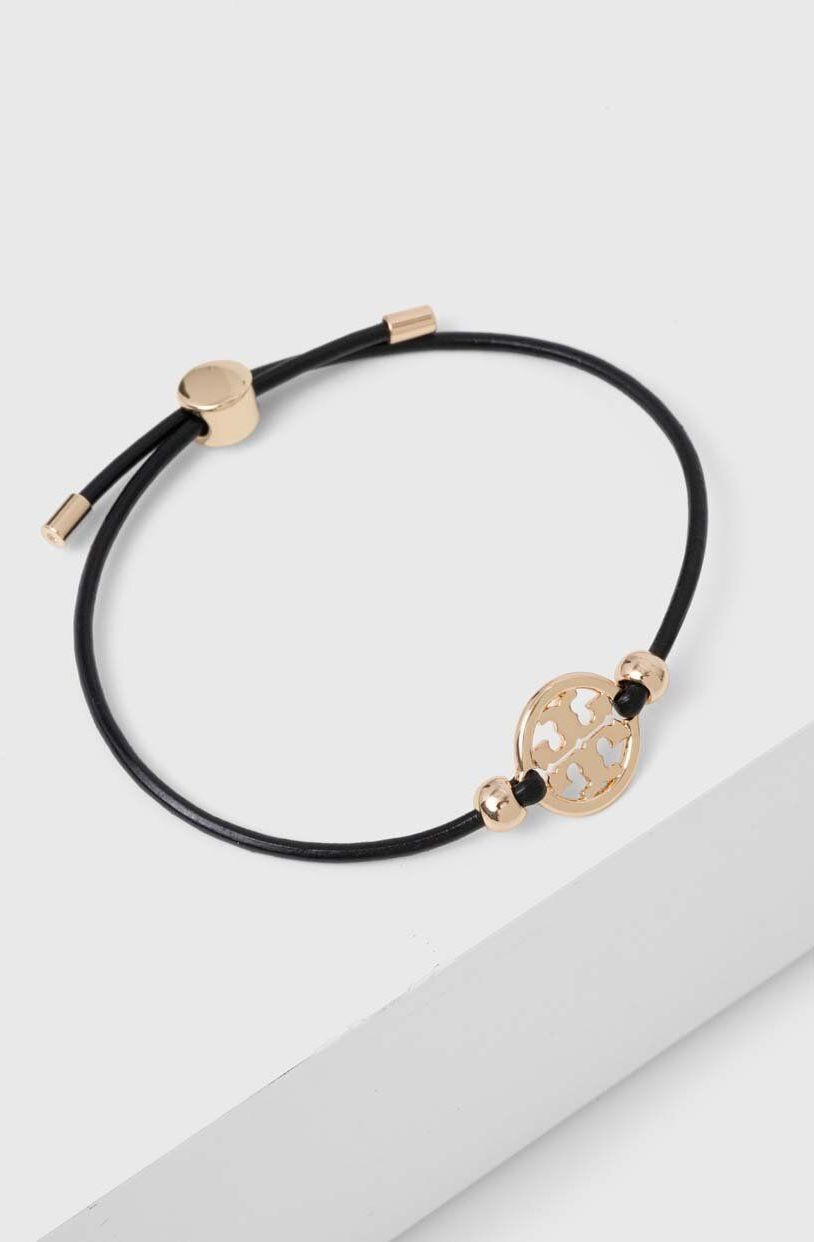 Kožený náramok Tory Burch Miller Slider dámsky, 144706.720