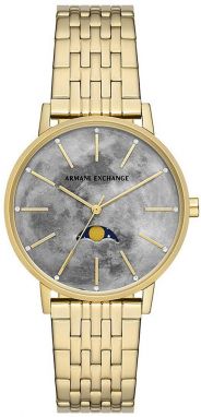 Hodinky Armani Exchange dámske, zlatá farba