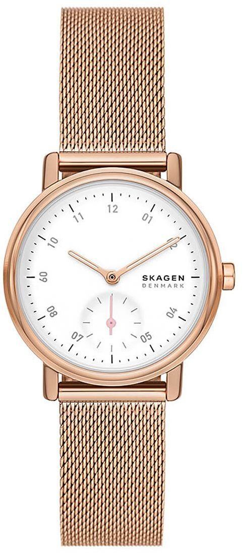 Hodinky Skagen dámske, červená farba