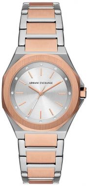Hodinky Armani Exchange dámske, strieborná farba